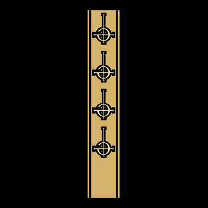 Fotonášivka GHOST - Gold Logo Motive 2