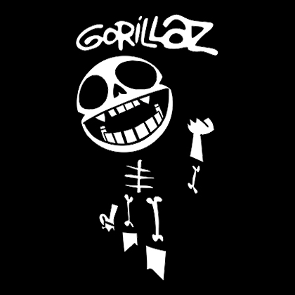 Fotonášivka GORILLAZ - Logo plus BONESY
