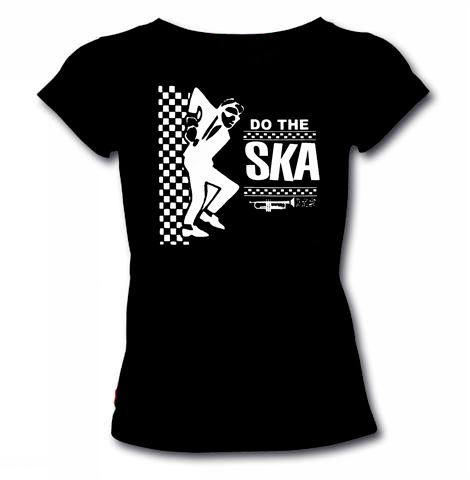 DO THE SKA - čierne dievčenské tričko