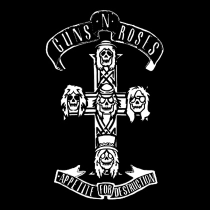 Fotonášivka GUNS N ROSES - Appetite For Destruction Cross