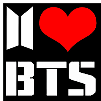 Fotonášivka I LOVE BTS