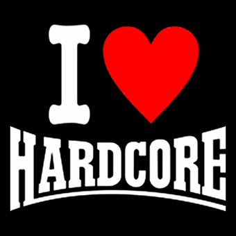 Fotonášivka I LOVE HARDCORE