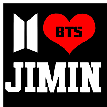 Fotonášivka I LOVE JIMIN - Bangtan Boys
