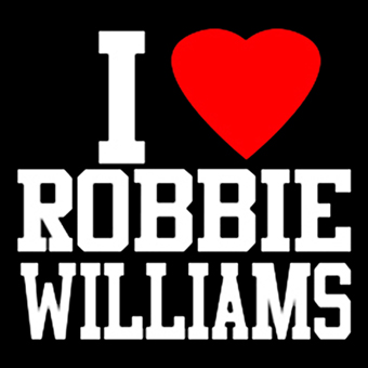Fotonášivka I LOVE ROBBIE WILLIAMS