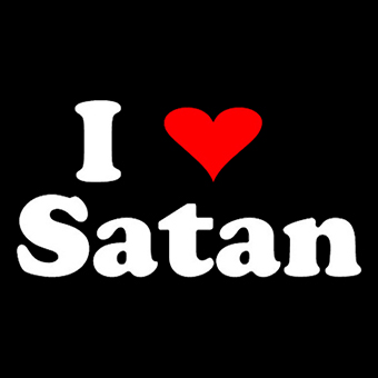 Fotonášivka I LOVE SATAN