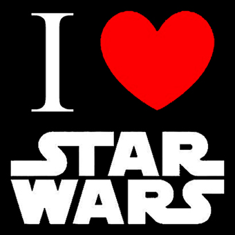 Fotonášivka I LOVE STAR WARS