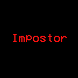 Fotonášivka IMPOSTOR - Among Us Red Slogan