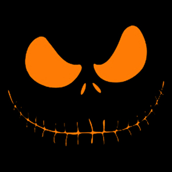 Fotonášivka JACK SKELLINGTON - Orange Smile