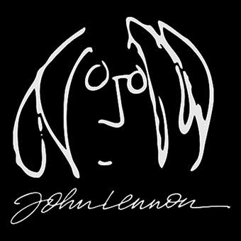 Fotonášivka JOHN LENNON - Face & Signature