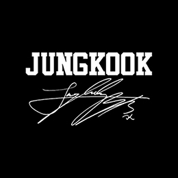 Fotonášivka JUNGKOOK - Logo Signature