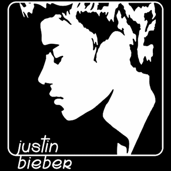 Fotonášivka JUSTIN BIEBER - Logo & Portrait Motive 2