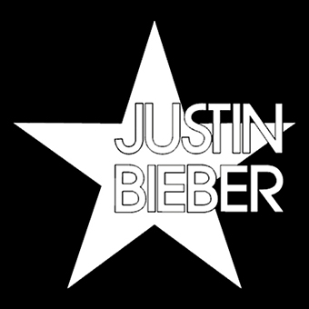 Fotonášivka JUSTIN BIEBER - Star