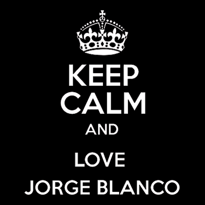 Fotonášivka KEEP CALM AND LOVE JORGE BLANCO