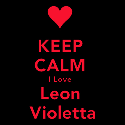 Fotonášivka KEEP CALM I LOVE LEON VIOLETTA