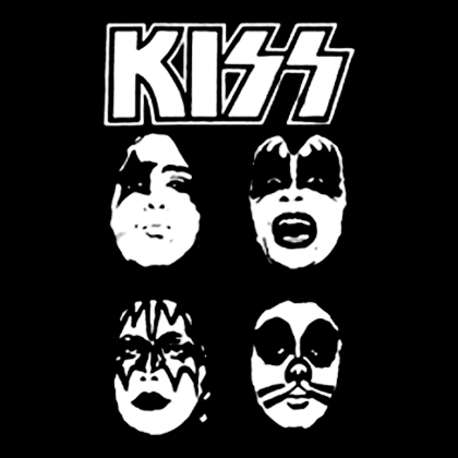 Fotonášivka KISS - Band Four Faces