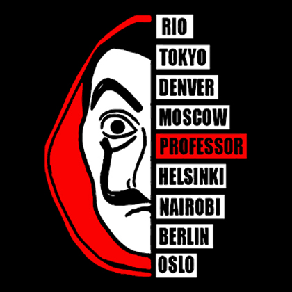 Fotonášivka LA CASA DE PAPEL - Professor