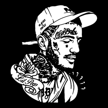 Fotonášivka LIL PEEP - Cry Baby Portrait