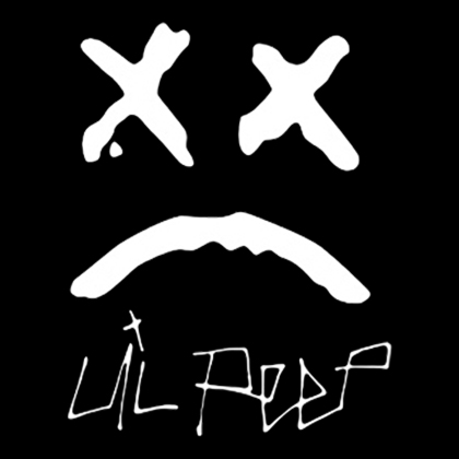 Fotonášivka LIL PEEP - Sad Face And Logo