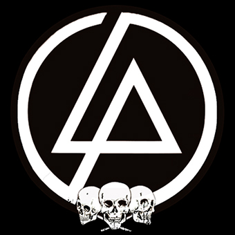 Fotonášivka LINKIN PARK - Brown Logo And Skulls