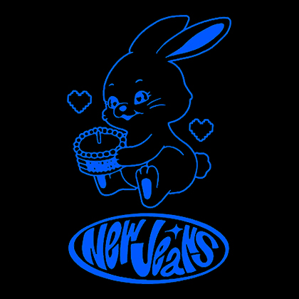 Fotonášivka NEWJEANS - Logo & Bunny