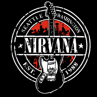 Fotonášivka NIRVANA - Since 1988 na ČIERNE