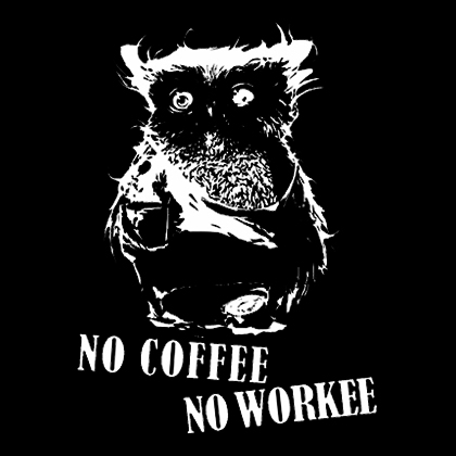 Fotonášivka NO COFFEE NO WORKEE