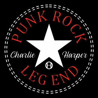 Fotonášivka PUNK ROCK LEGEND - Charlie Harper Red