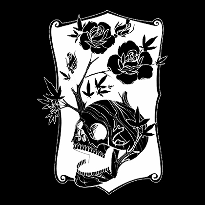 Fotonášivka SKULL FLOWER