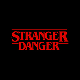 Fotonášivka STRANGER DANGER - Red Logo