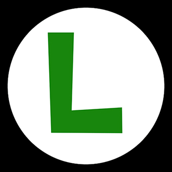 Fotonášivka SUPER MARIO - Green Luigi Logo