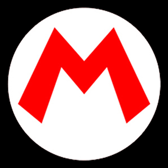 Fotonášivka SUPER MARIO - Red Logo Crest