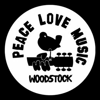 Fotonášivka WOODSTOCK - Peace Love Music
