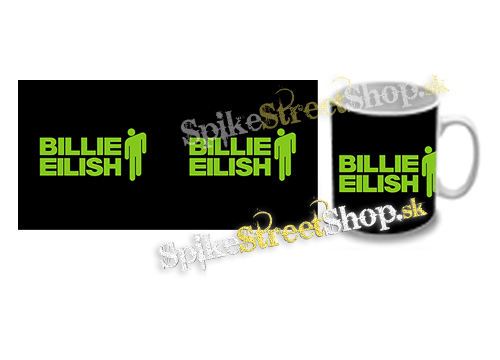 Hrnček BILLIE EILISH - Logo And Stickman