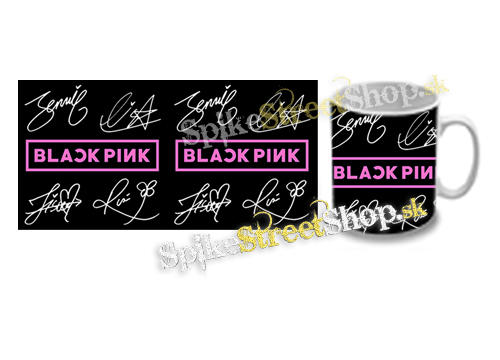 Hrnček BLACKPINK - Logo & Signature