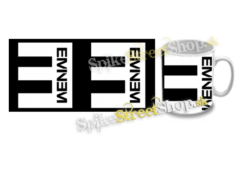Hrnček EMINEM - Logo Crest CIERNE