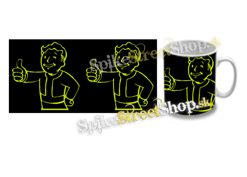 Hrnček FALLOUT - Vault Boy Green Neon