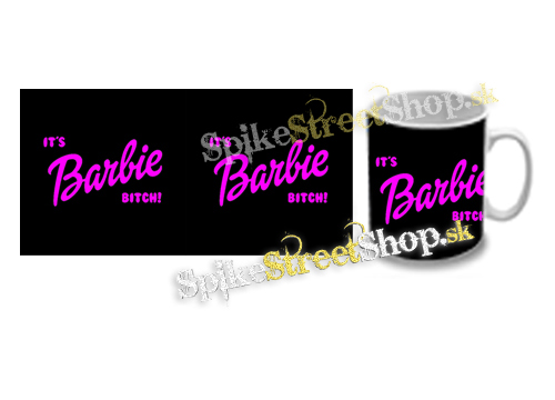 Hrnček ITS BARBIE BITCH - Logo Ruzove
