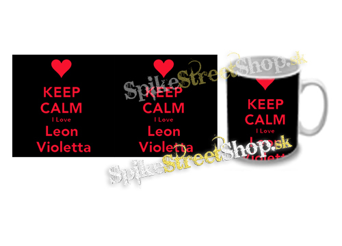 Hrnček KEEP CALM I LOVE LEON VIOLETTA