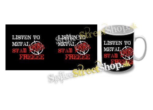 Hrnček LUNATIC GODS - Listen To Metal Stay Free Motive 1