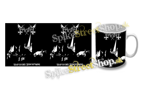 Hrnček MAYHEM - De Mysteriis Dom Sathanas White Poster