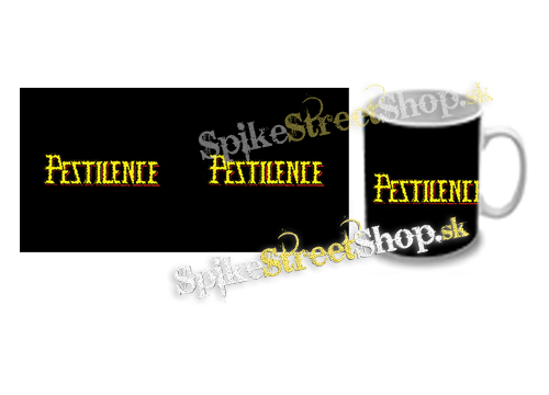 Hrnček PESTILENCE - Yellow Logo