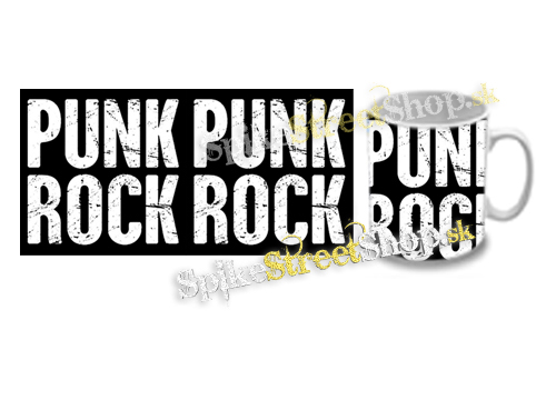 Hrnček PUNKROCK - Logo Motív 2