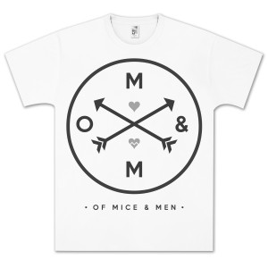 OF MICE & MEN - Directional White - biele pánske tričko