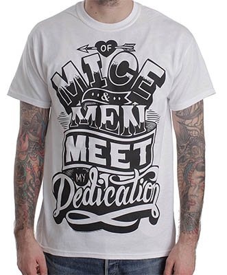 OF MICE & MEN - My Dedication White - biele pánske tričko