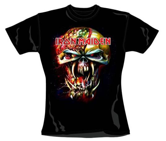 IRON MAIDEN - Final Frontier Big Head - čierne dievčenské tričko