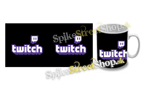 Hrnček TWITCH - Purple Logo Sign