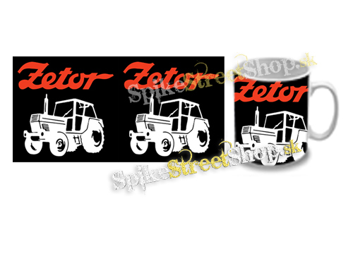 Hrnček ZETOR - Červené logo a traktor