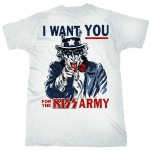 KISS - Uncle Sam Army - biele pánske tričko