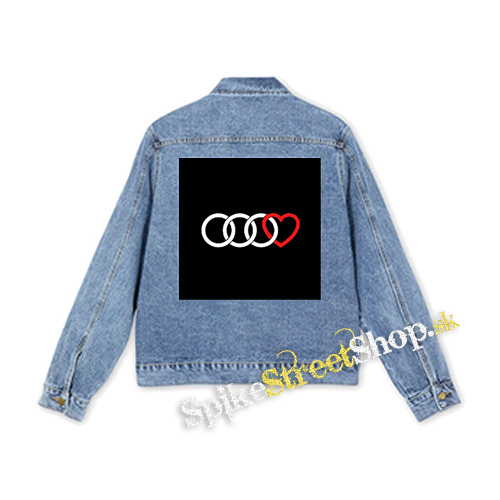 AUDI - Love - štvorcová chrbtová nášivka