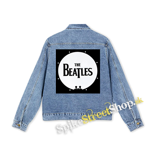 BEATLES - Drum Logo - štvorcová chrbtová nášivka
